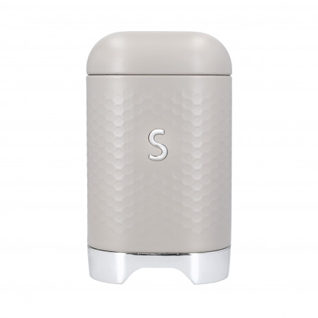 Lovello Latte Cream Textured Sugar Canister