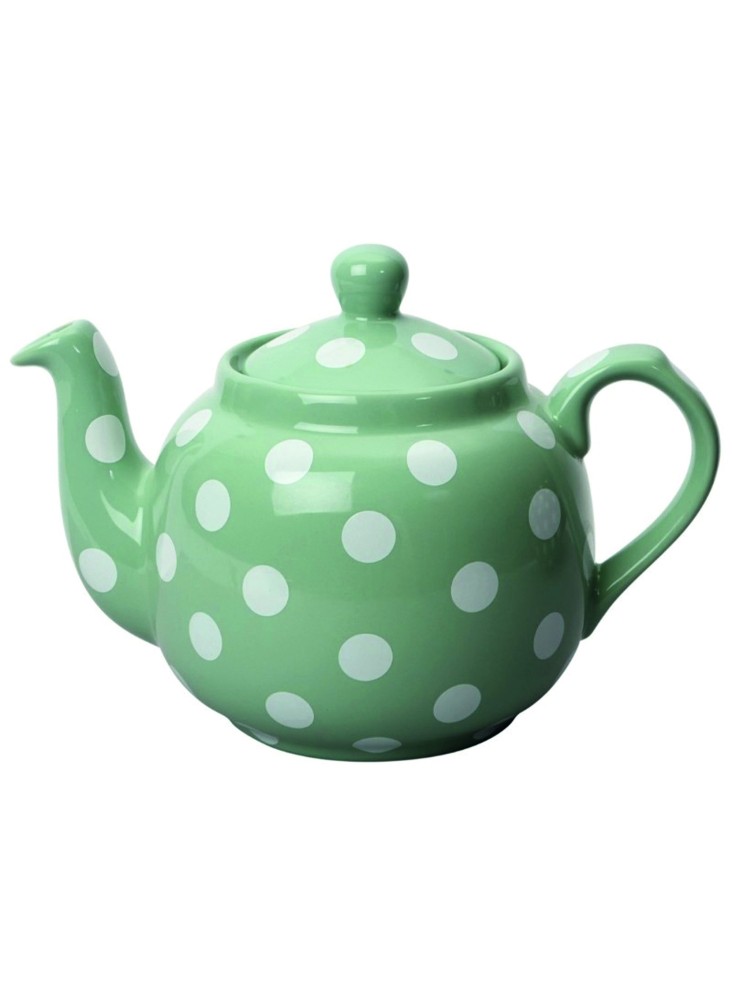 London Pottery Farmhouse 4-Cup Teapot Green With White Spots London Pottery Farmhouse 4-Cup Teapot Green With White Spots
