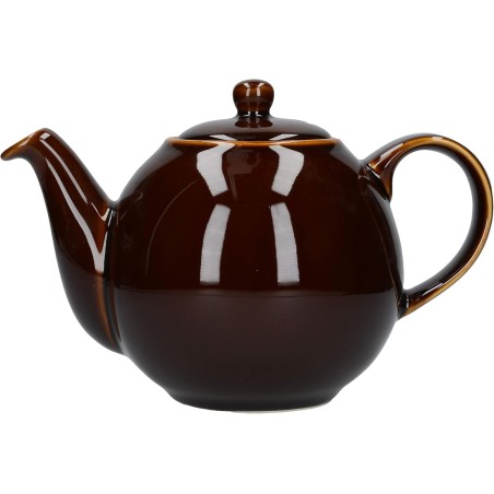 London Pottery Globe 4-Cup Teapot Gloss Rockingham Brown