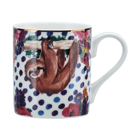 Mikasa Wild at Heart Mug Set of Four - Panda, Giraffe, Sloth, Zebra - 280ml